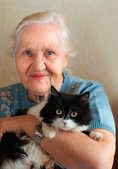 Woman With Cat